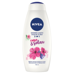 NIVEA Care &amp; Relax Płyn do kąpieli i żel pod prysznic 2w1 750 ml