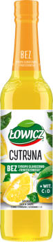 Łowicz Syrop o smaku cytrynowym 400 ml