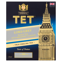 TET Lord Grey Herbata czarna 200 g (100 x 2 g)