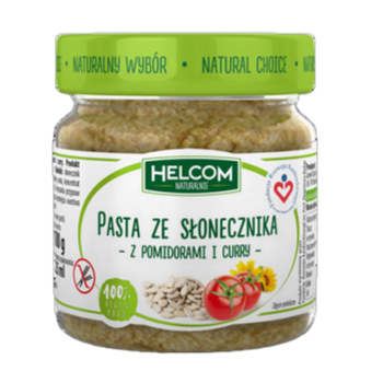 Helcom Naturalnie Pasta Ze Słonecznika z Pomidorami I Curry 190 g