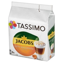 Tassimo Jacobs Latte Macchiato Caramel Kawa mielona  8 kap i mleko 8 kap 268 g