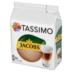 Tassimo Jacobs Latte Macchiato Classico Kawa mielona 8 kap i mleko 8 kap 264 g