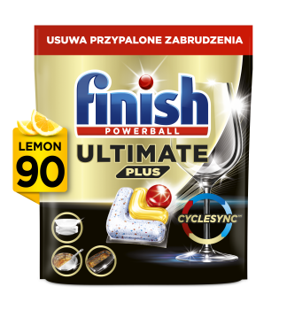 Finish Ultimate Plus kapsułki do zmywarki Lemon 90 szt.