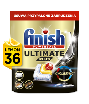 Finish Ultimate Plus kapsułki do zmywarki Lemon 36 szt.