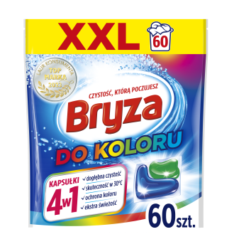 Bryza 4w1 kapsułki do prania koloru 60 szt.