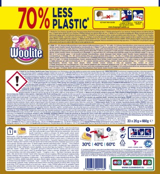 Woolite Żelowe kapsułki do prania z keratyną Pro-Care 33 szt.