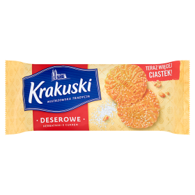 Krakuski Herbatniki deserowe z cukrem 200 g