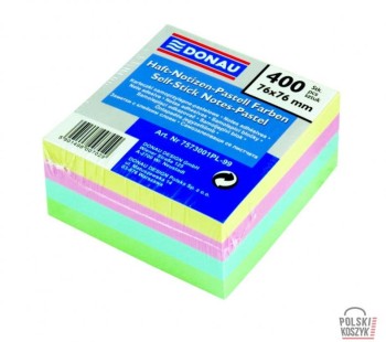 Bloczki samoprzylepne DONAU 76x76 Mix 400 kartek