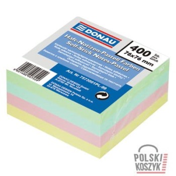 Bloczki samoprzylepne DONAU 76x76 Mix 400 kartek