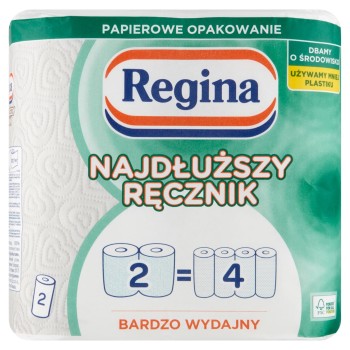 Regina Najdłuższy Ręcznik Ręcznik uniwersalny 2 warstwy 2 rolki