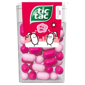Tic Tac Strawberry Mix Drażetki o smaku truskawki 18 g