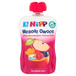 HiPP BIO Jabłka-Brzoskwinie-Owoce leśne po 6 miesiącu 100 g