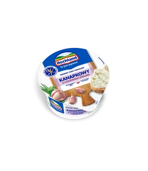 Hochland Kanapkowy serek kremowy z czosnkiem i ziołami 130 g