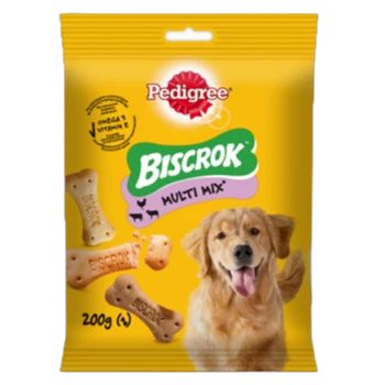Pedigree Biscrok Fantastycznie chrupiące ciasteczka Karma uzupełniająca 200 g