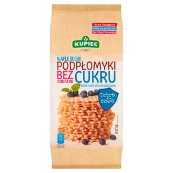 Kupiec Podpłomyki bez dodatku cukru Wafle suche 140 g (16 sztuk)