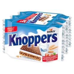 Knoppers Wafelek mleczno-orzechowy 75 g (3 x 25 g)