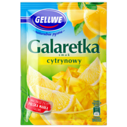 Gellwe Galaretka smak cytrynowy 72 g