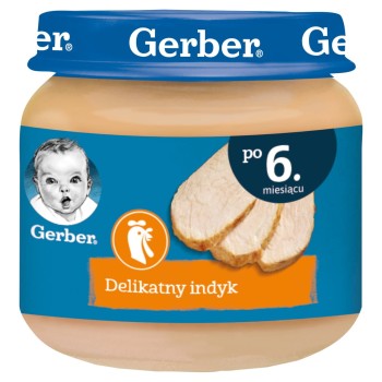 Gerber Moje pierwsze mięsko Delikatny indyk po 6 miesiącu 80 g