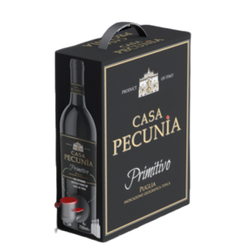 'Casa Pecunia Primitivo Bag in Box C.PW. 3 l