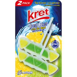 Kret Fresh Power zawieszka do WC Citrus Fresh 2x40 g