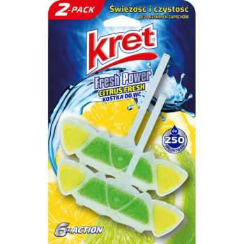 Kret Fresh Power zawieszka do WC Citrus Fresh 2x40 g