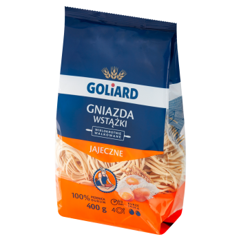 Goliard Makaron wałkowany gniazda wstążki 400 g