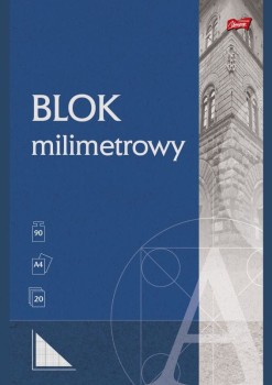 UNIPAP Blok z papieru milimetrowego A4, 20k.