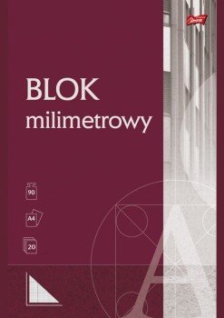 UNIPAP Blok z papieru milimetrowego A4, 20k.