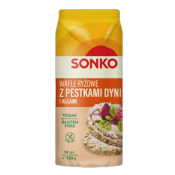Sonko Wafle Ryżowe Z Pestkami Dyni I Algami Morskimi 130 g