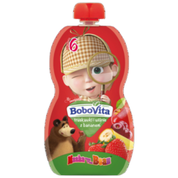 BoboVita Mus truskawki i wiśnie z bananem po 6 miesiącu 100 g