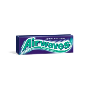 Airwaves Menthol &amp; Eucalyptus Guma do żucia bez cukru 14 g (10 drażetek)