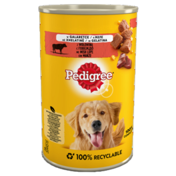 Pedigree z wołowiną w galaretce Karma pełnoporcjowa 400 g