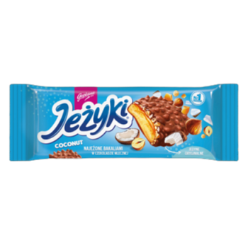 Jeżyki Kokos Herbatniki w czekoladzie mlecznej 140 g