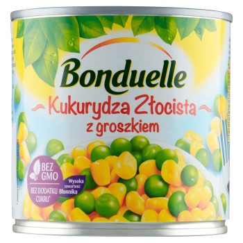 Bonduelle Kukurydza Złocista z groszkiem 340 g