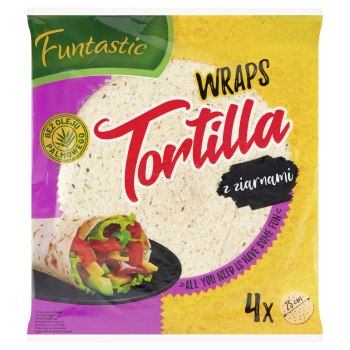 Develey Funtastic Tortilla z ziarnami 250 g (4 sztuki)