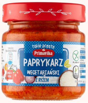 Primavika Paprykarz wegetariański z ryżem 160 g