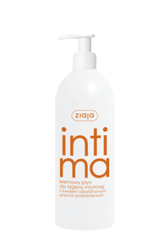 Ziaja Intima Kremowy płyn do higieny intymnej z kwasem askorbinowym przeciw podrażnieniom 500 ml