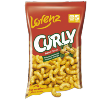 Curly Chrupki kukurydziane ze zmielonymi orzeszkami ziemnymi 120 g