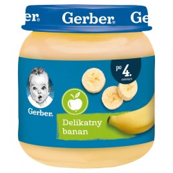 Gerber Moja pierwsza łyżeczka Delikatny banan po 4 miesiącu 125 g