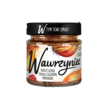 Wawrzyniec Pasta warzywna ze słodką cebulką i suszonymi pomidorami 180 g