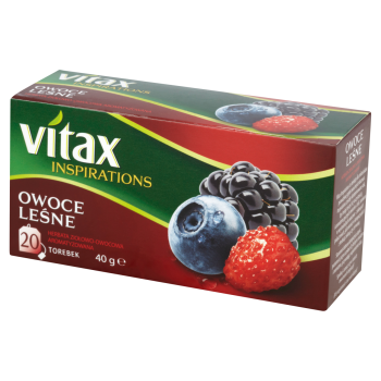 Vitax Inspirations Owoce leśne Herbata ziołowo-owocowa 40 g (20 torebek)