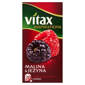 Vitax Inspirations Malina and Jeżyna Herbata ziołowo-owocowa 40 g (20 torebek)