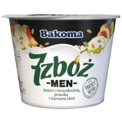 Bakoma 7 zbóż men brzoskwinia-gruszka Jogurt 300 g