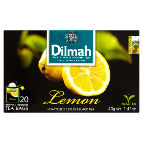 Dilmah Cejlońska czarna herbata z aromatem cytryny 40 g (20 kopert)