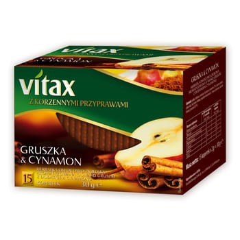 Herbata Vitax Gruszka&amp;Cynamon 15 Torebek X 2G W Kopertkach