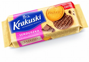 Bahlsen krakuski serduszka czekolada 171g