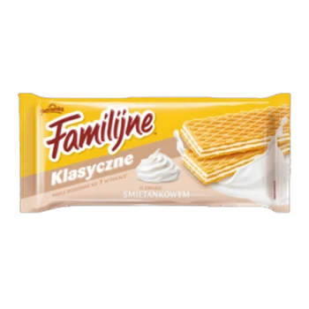 Jutrzenka Familijne Wafle o smaku śmietankowym 180 g