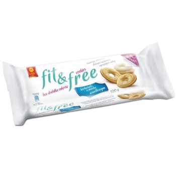 Cukry Nyskie Herbatniki Fit&amp;Free o smaku waniliowym 120 g