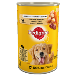 Pedigree z kurczakiem i marchewką w galaretce Karma pełnoporcjowa 400 g