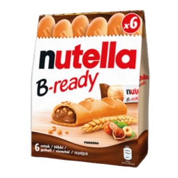 Nutella B-ready Wafelek z orzechami laskowymi i kakao oraz chrupkami 6 x 22 g